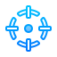 Icon for centralized data architecture and advanced analytics for timely municipal decisions.