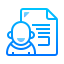 Icon for citizen profile management and seamless application handling.